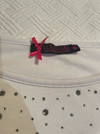 Camiseta Lolitas Estampado Zapatos Talla S