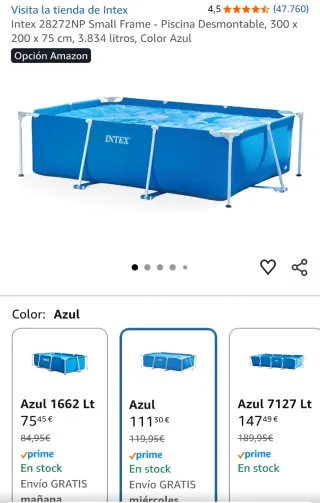 Piscina Intex 3x2 NUEVA PRECINTADA