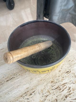 Cuenco tibetano con maza