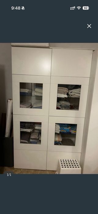 Vitrina Ikea Blanca y Transparente