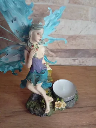 Figura Hada Decorativa Resina