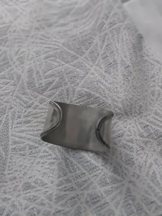 Brazalete antiguo plata y marrón