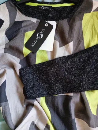 Top Secret-Blusa/Jersey fino doble cara