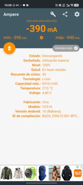 Vivo X300 Pro 16/512GB, Global, Hong Kong 6510 bat