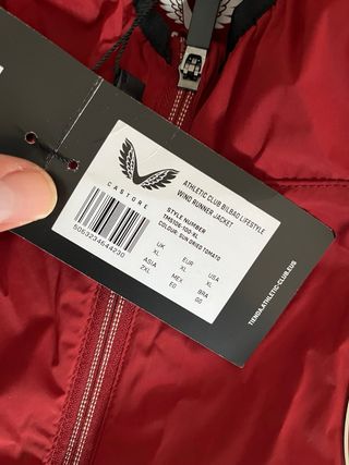 Cortavientos Athletic Club Bilbao Castore Rojo