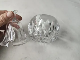 Azucarero cristal tallado pera