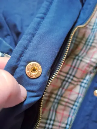 Chaqueta Burberry acolchada cuadros vintage