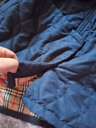 Chaqueta Burberry acolchada cuadros vintage