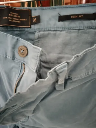 Pantalón Chino Hombre Azul