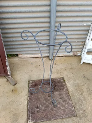 Macetero forja 85cm 2 macetas