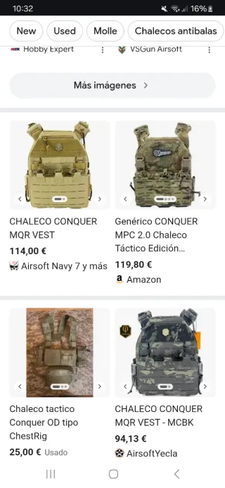 Chaleco Táctico Airsoft