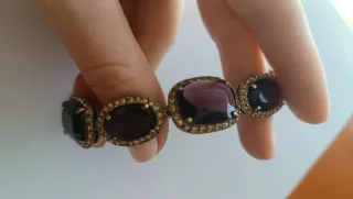 Pulsera Monet Morada y Dorada