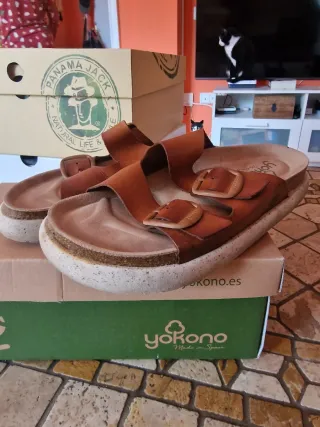 Sandalias Yokono mujer marrones