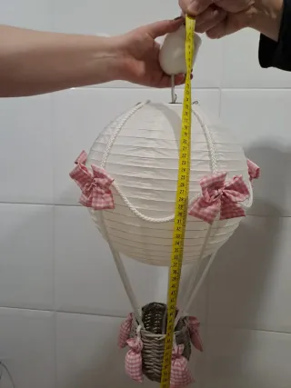 Lámpara infantil globo aerostático