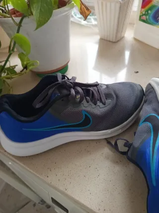 Zapatillas Nike Talla 38 Azul/Gris