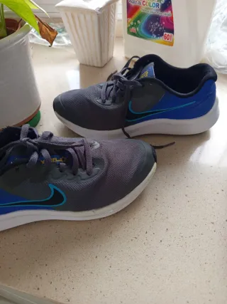 Zapatillas Nike Talla 38 Azul/Gris