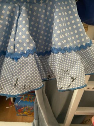 Traje de flamenca niña talla 8 .