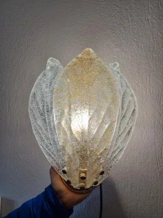 Lampada applique Murano Graniglia Lampara