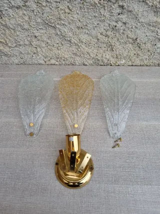 Lampada applique Murano Graniglia Lampara