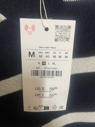 Polo rayas Zara M