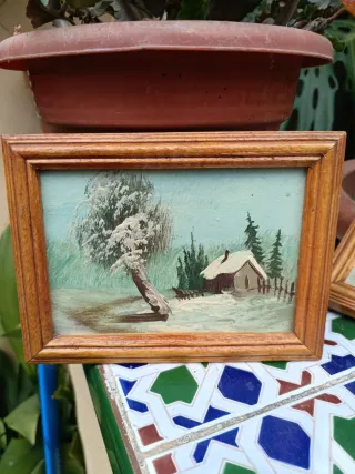 Decoración óleo cuadros paisajes