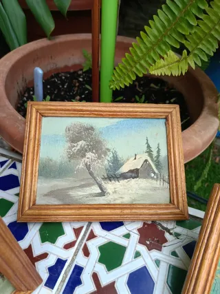 Decoración óleo cuadros paisajes