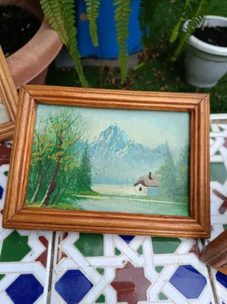 Decoración óleo cuadros paisajes
