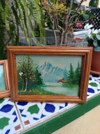 Decoración óleo cuadros paisajes