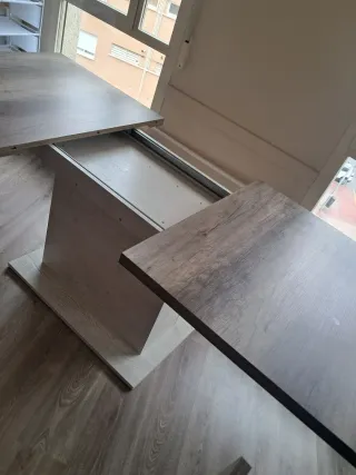 Mesa comedor extensible madera