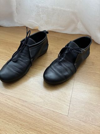 Zapatos de piel negros mujer talla 38