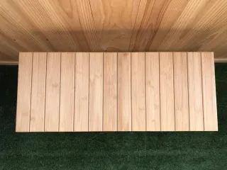 Banco zapatero de bambú