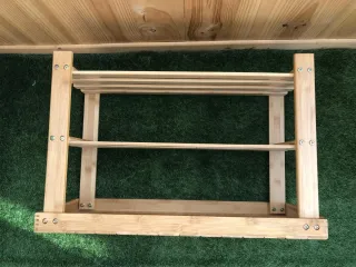 Banco zapatero de bambú