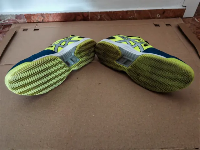 Zapatillas Asics Padel Azul y Verde