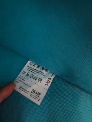 Cajas de tela Ikea color turquesa