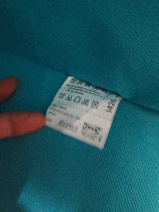 Cajas de tela Ikea color turquesa