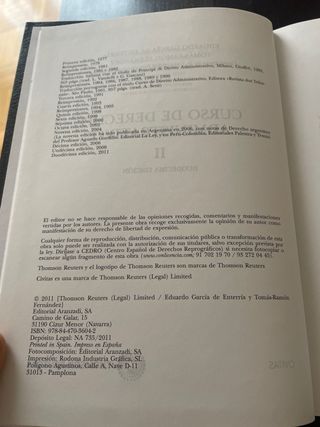 Curso de Derecho Administrativo I (Tratados y M...