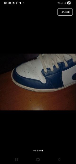 Air Jordan alte Bianco/Blu tg.45