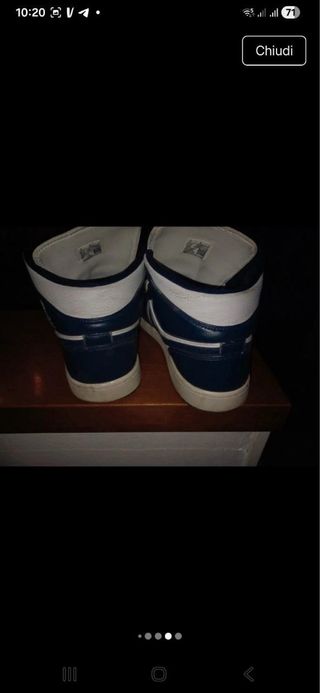 Air Jordan alte Bianco/Blu tg.45