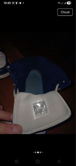 Air Jordan alte Bianco/Blu tg.45