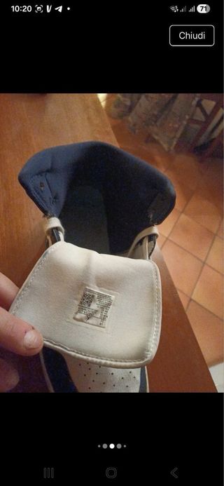 Air Jordan alte Bianco/Blu tg.45