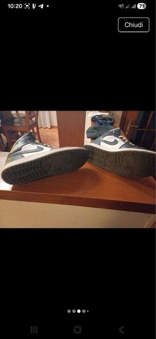 Air Jordan alte Bianco/Blu tg.45