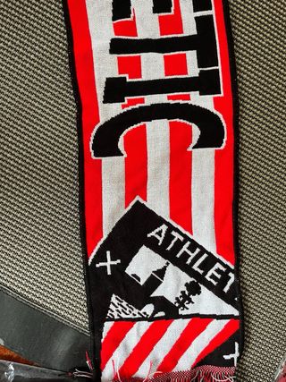 Bufanda Aupa Athletic Club Roja y Blanca