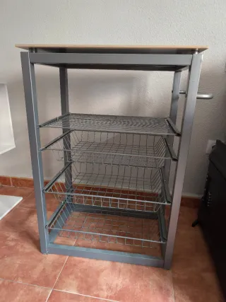 Mueble Verdulero Cocina Metal Madera