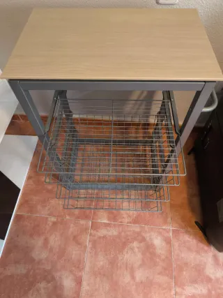 Mueble Verdulero Cocina Metal Madera