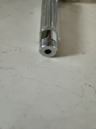 Grifo Ducha Plata y Transparente