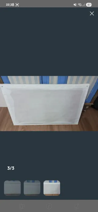 Cabecero de polipiel blanco