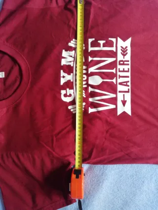 Camiseta Gym Now Wine Later Talla S/M