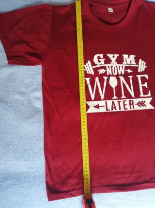 Camiseta Gym Now Wine Later Talla S/M