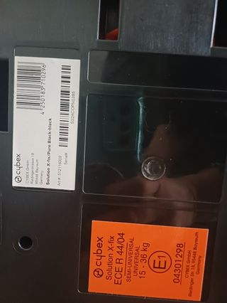 Silla Coche Cybex Solution X-Fix Grupo 2/3