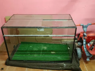 Terrario grande cristal ideal reptiles.